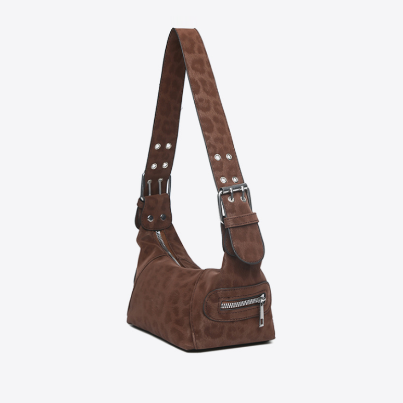 Savannah Leopard Shoulder Bag