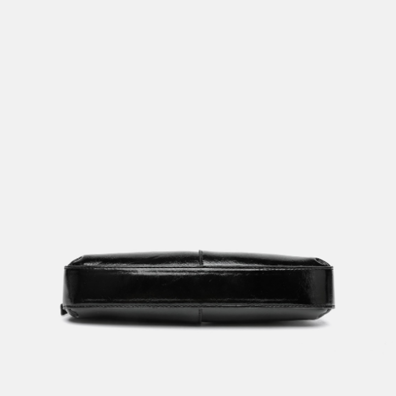Noir Gloss Underarm Shoulder Bag