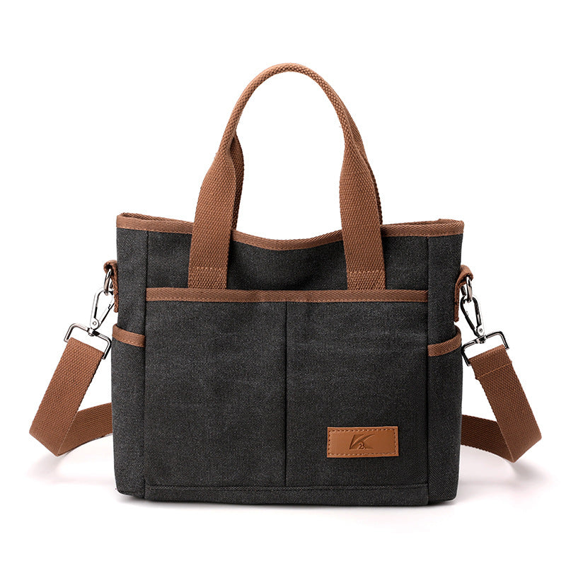 Trendy  Style Canvas Messenger Bag for Women