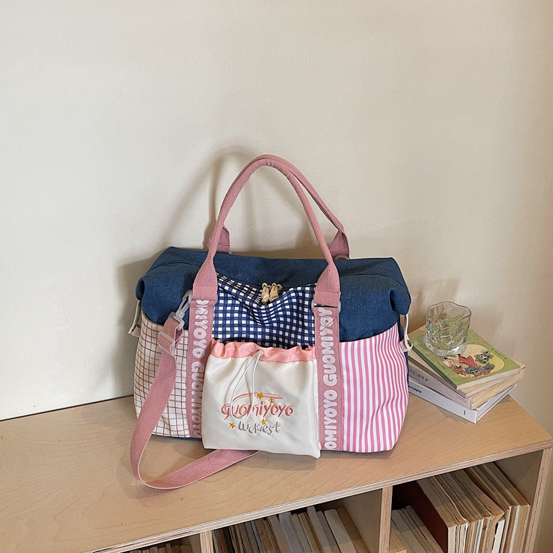 Women’s Colorblock Travel Shoulder Bag