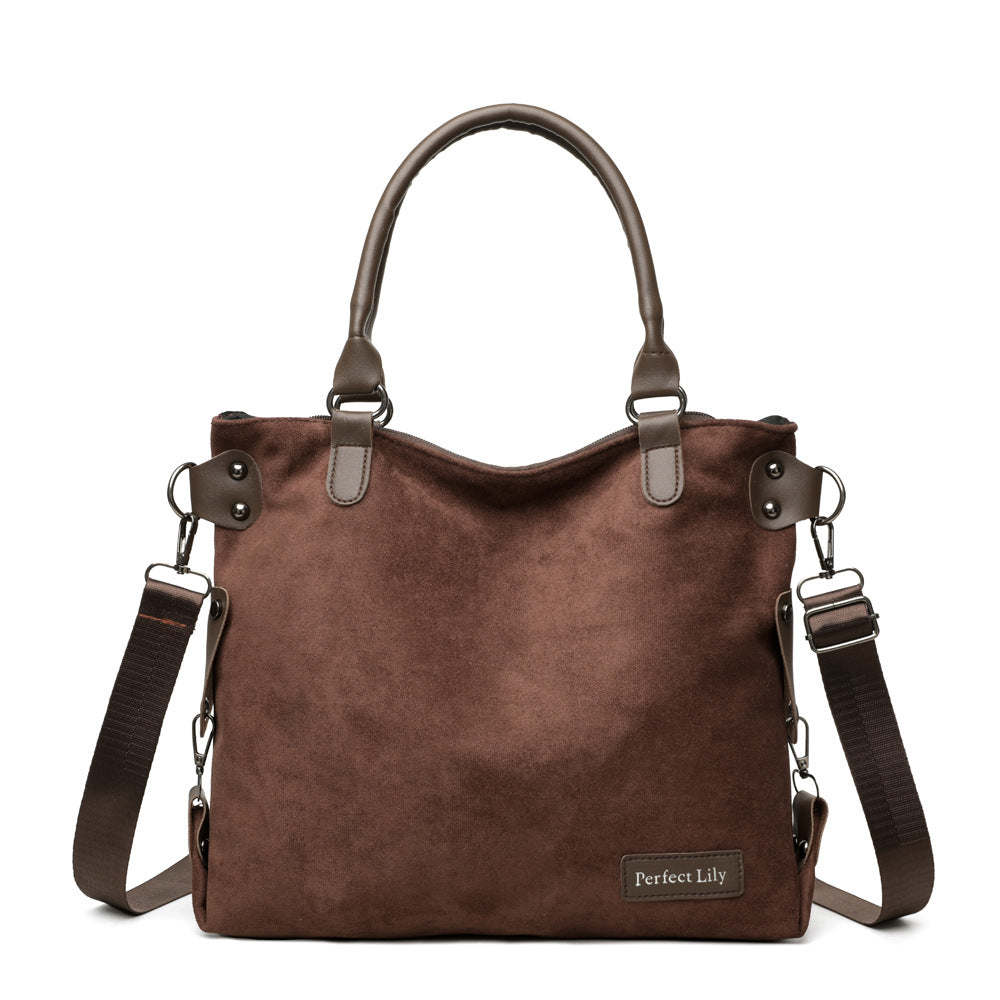Large Capacity Retro Satchel Handbag