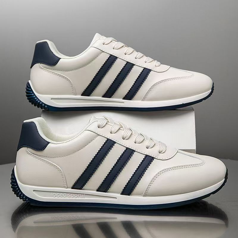 Classic Black & White Stripe Sneakers