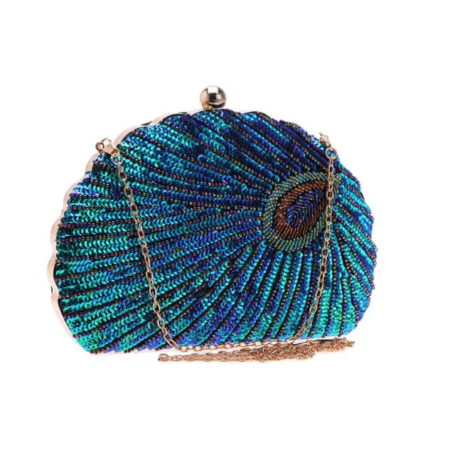 Retro Beaded Embroidery Evening Clutch Bag