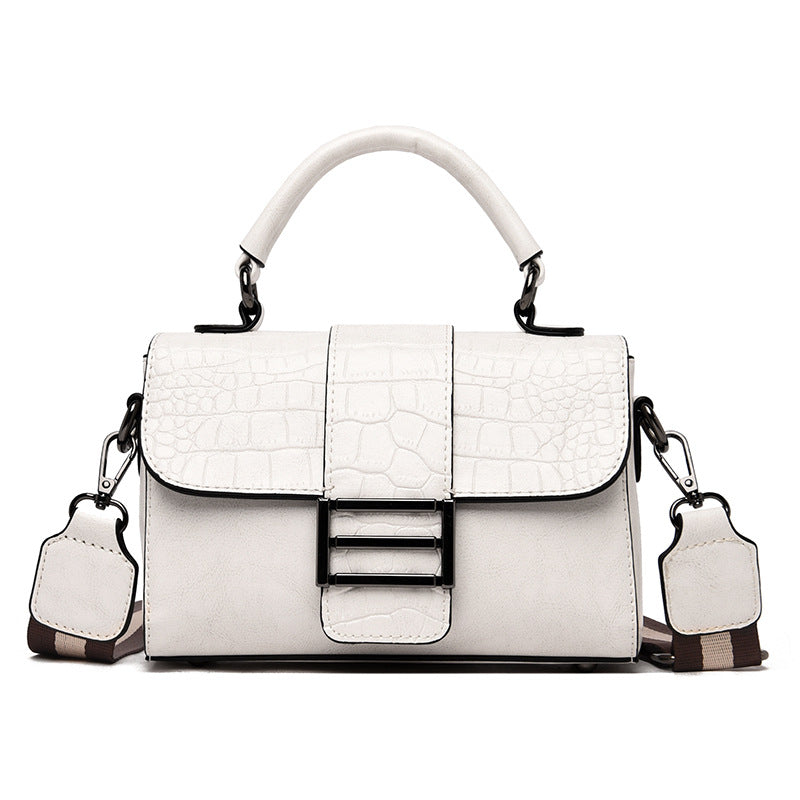 Crocodile Luxe Double Strap Handbag