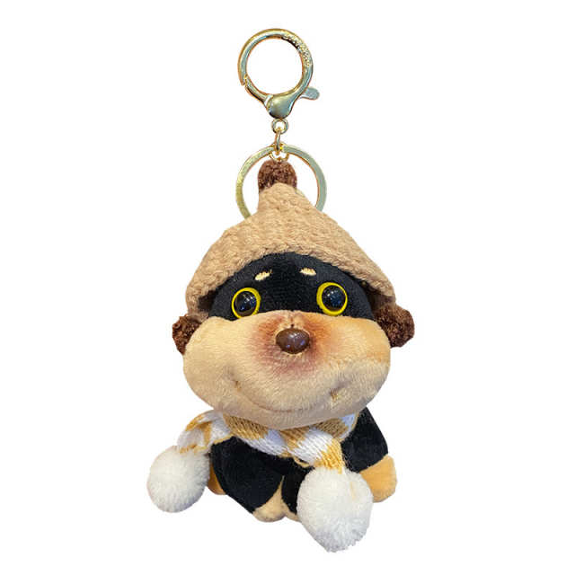 DIY bee puppy plush bag charm for girls crafts