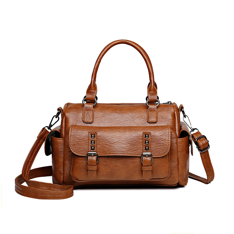 Retro Large Capacity Shoulder Crossbody Bag