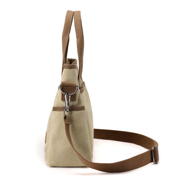 Trendy  Style Canvas Messenger Bag for Women