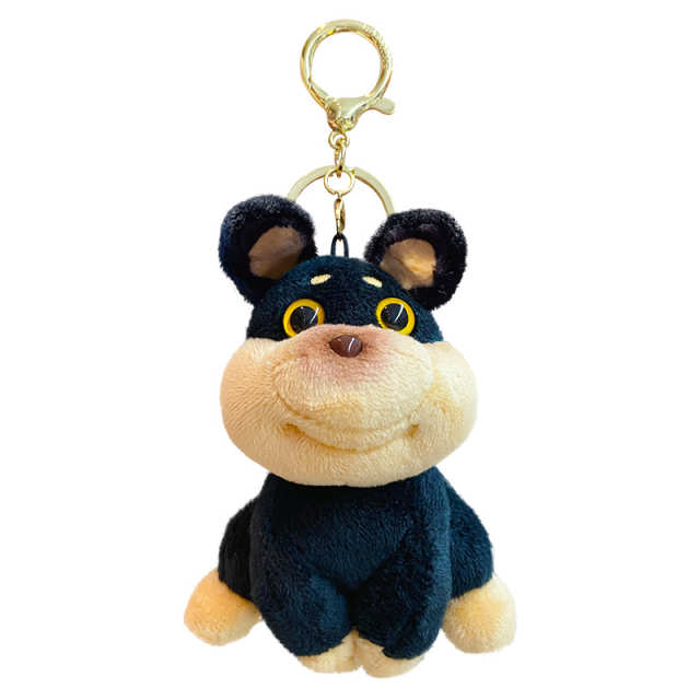 Buzz pup plush bee bag charm with winged design