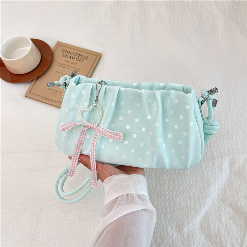 Dotted Ribbon Women’s Shoulder Bag