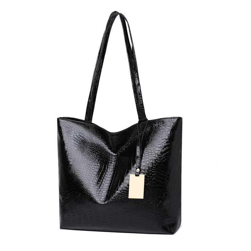 High-End Crocodile Pattern Shoulder Bag