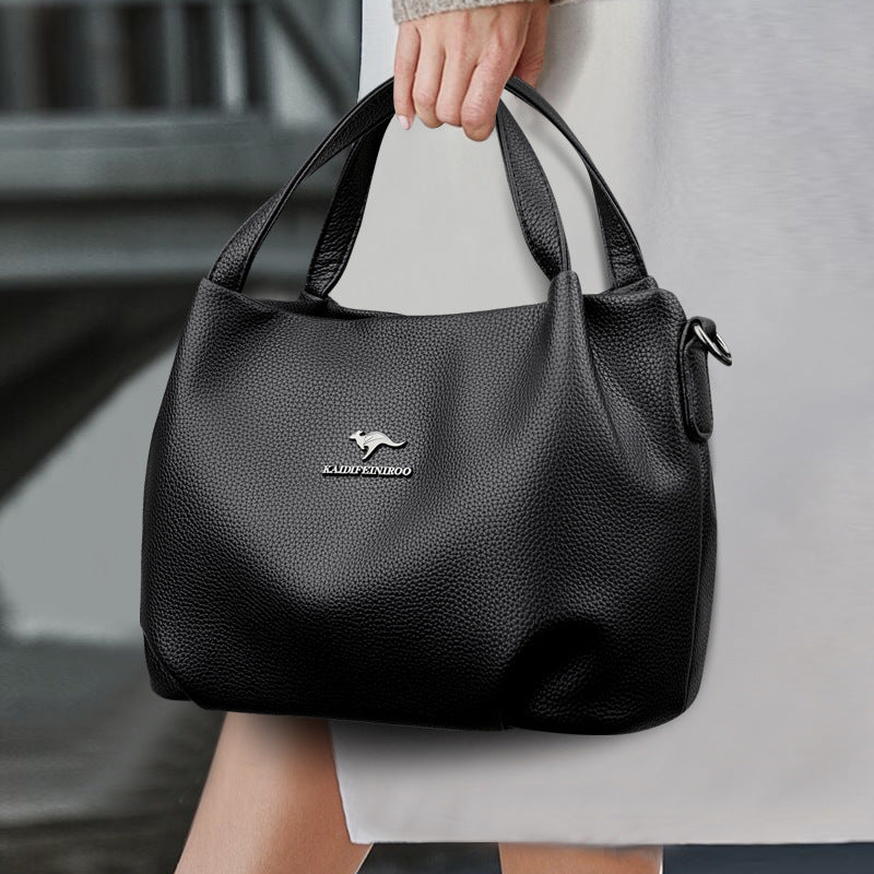 Luna Soft Solid Leather Handbag