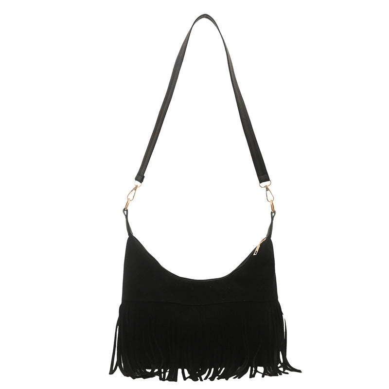 Sierra Fringe Hobo Shoulder Bag
