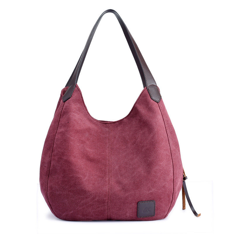 Willow Canvas Organizer Shoulder Bag
