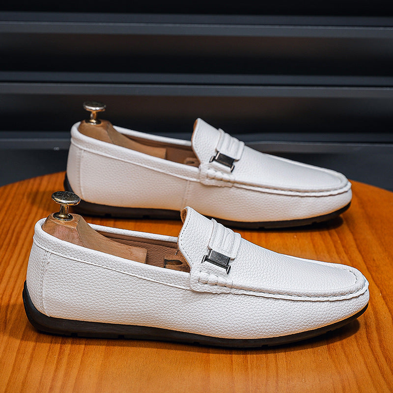Men's Professional Textured Pebble Grain Loafers