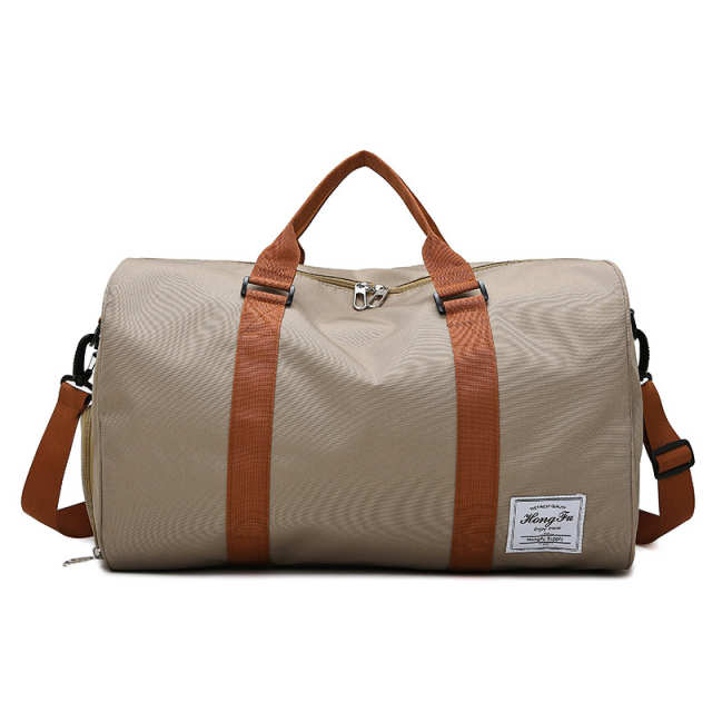 Women's Oxford Gym Bag With Shoe Compartment