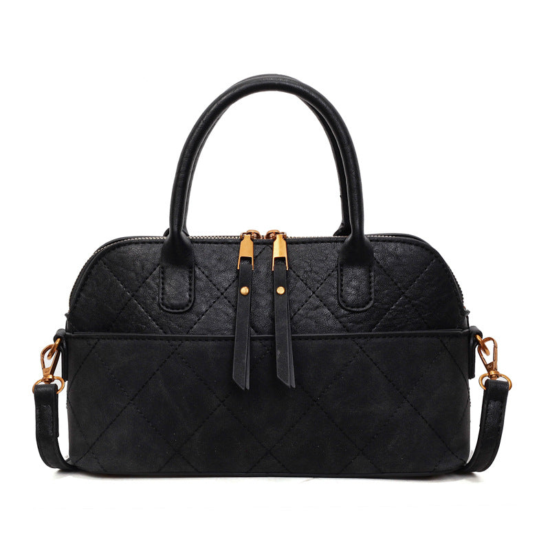 Retro Textured Underarm Handbag