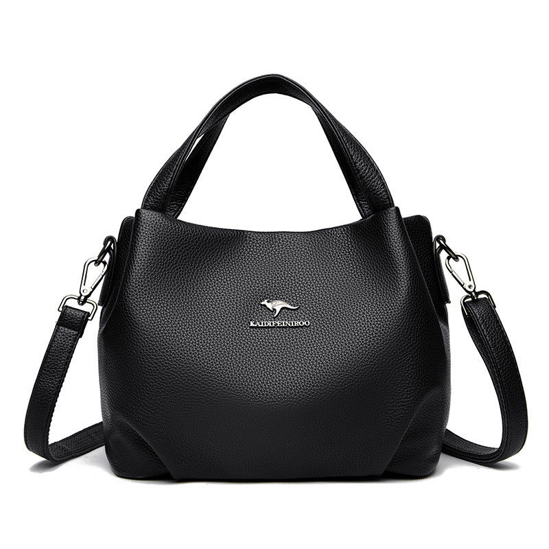 Luna Soft Solid Leather Handbag