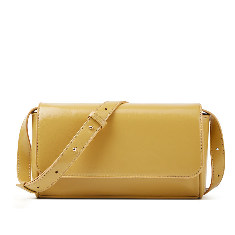 Oil-Waxed Leather Crossbody Bag