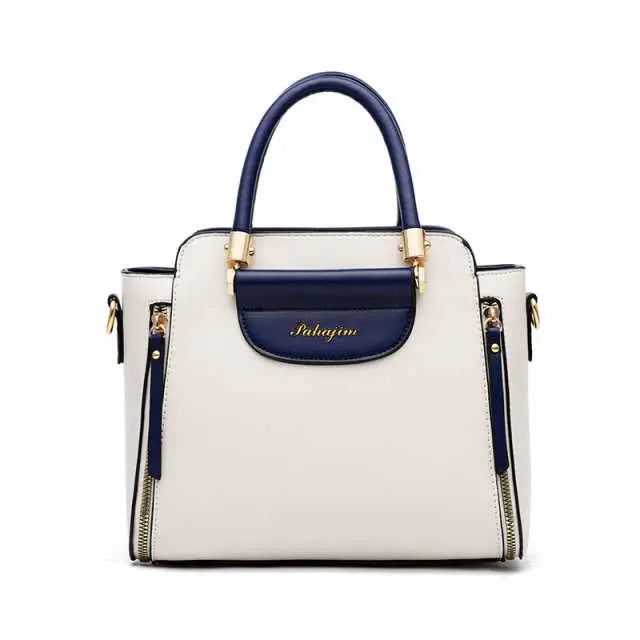 Contrast Color Large Capacity Fashion Tote Bag