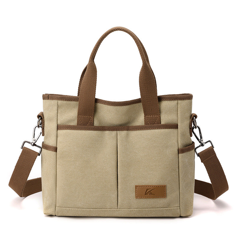 Trendy  Style Canvas Messenger Bag for Women
