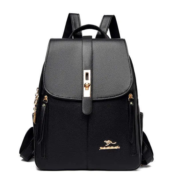 Leather Leisure Travel Backpack