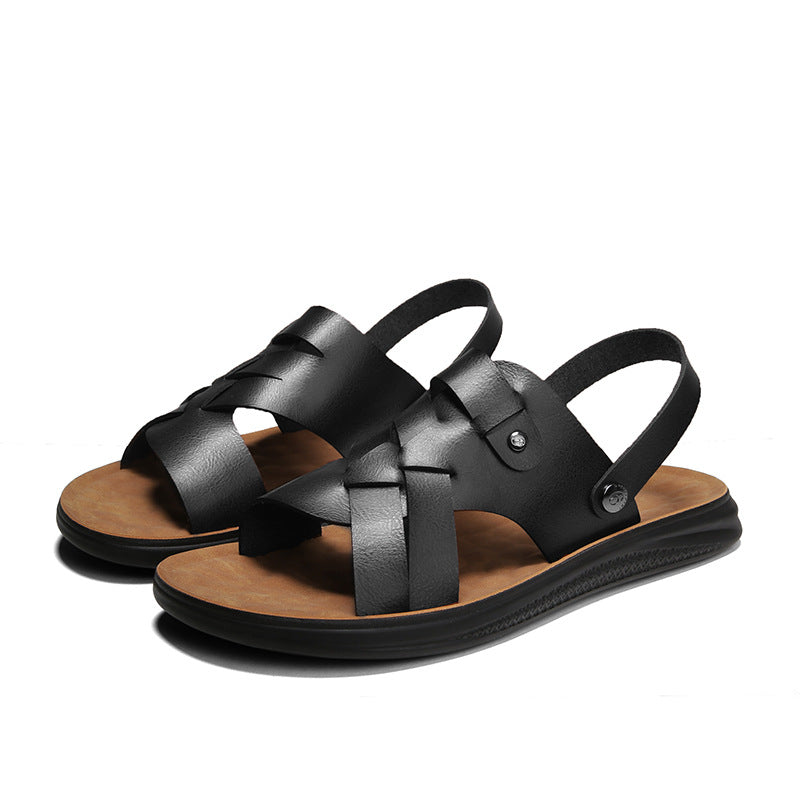 Men's Elegant Woven Strap Casual Sandals