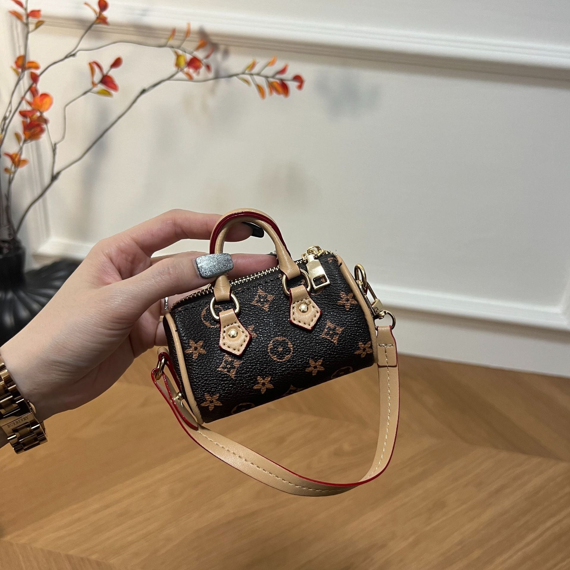 Mini Bag Charm – Cute Lipstick & Key Holder