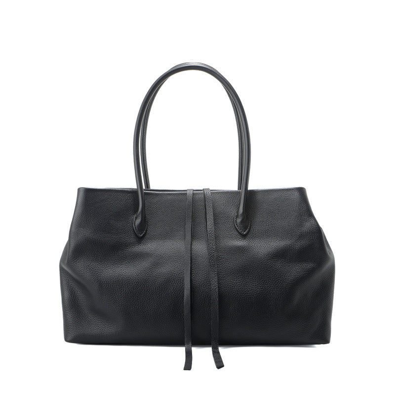 Premium Cowhide Leather Tote Bag