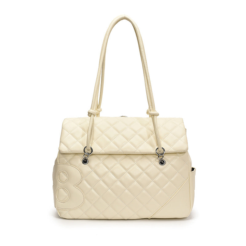 Cushion Grid Convertible Shoulder Bag