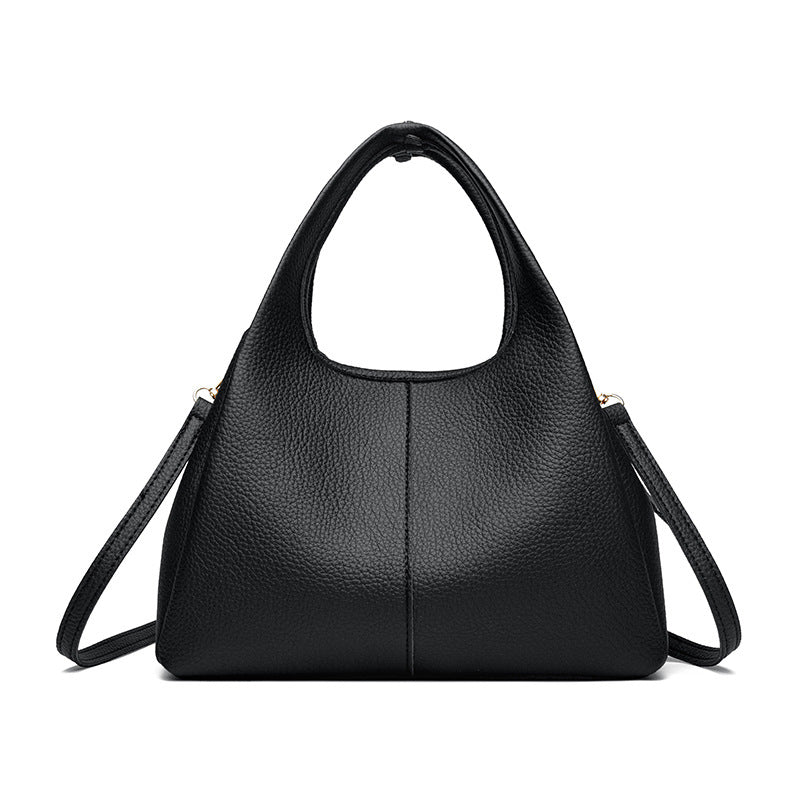 Elise Lychee Grain Cowhide Structured Handbag