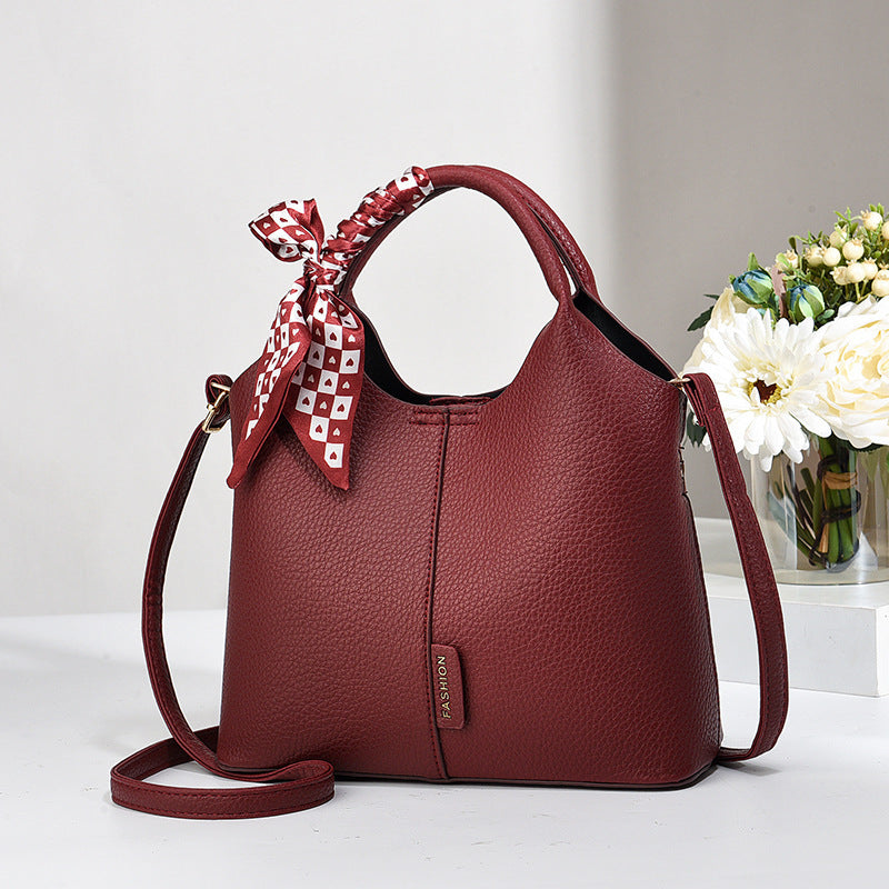 Large Capacity Color-Matching Fashion Handbag