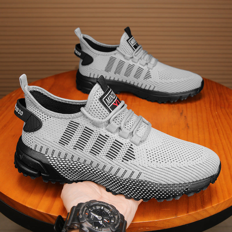 Men’s Trend Flex Lace-Up Sports Runner Shoes