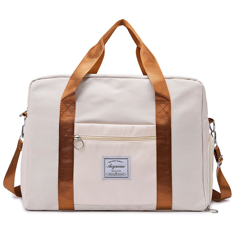 Large Capacity Oxford Cloth Fitness Duffle with Independent Shoe Compartment