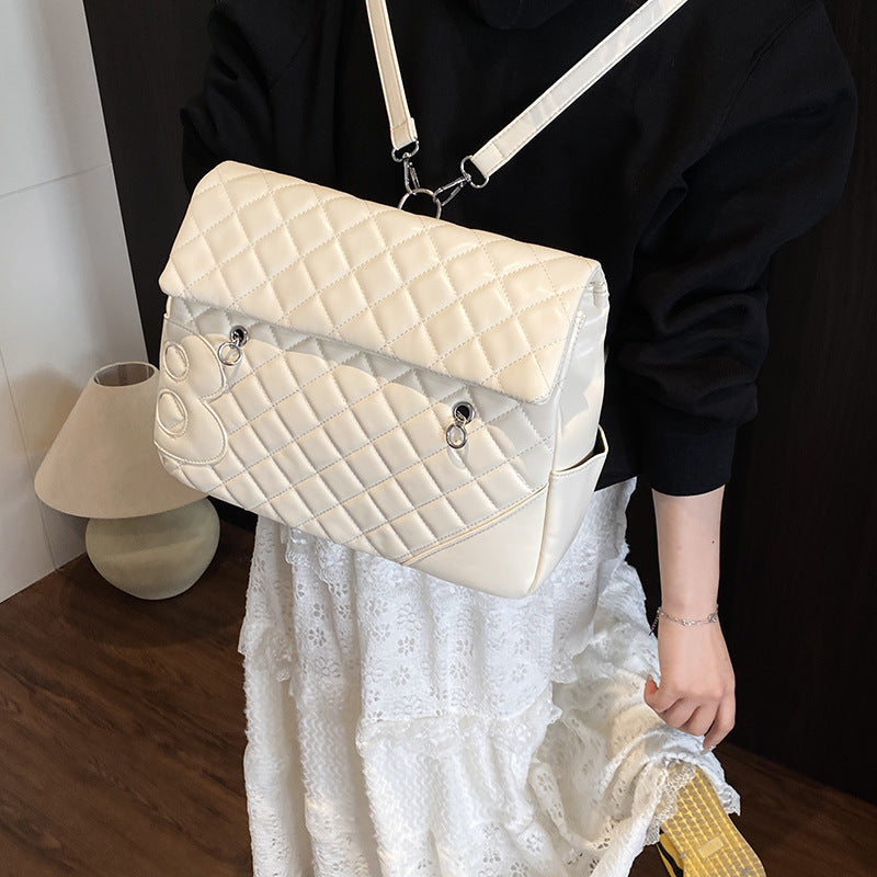 Cushion Grid Convertible Shoulder Bag