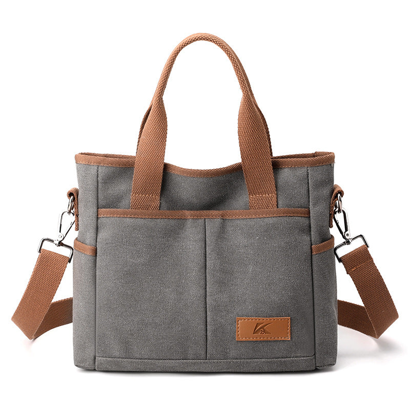 Trendy  Style Canvas Messenger Bag for Women