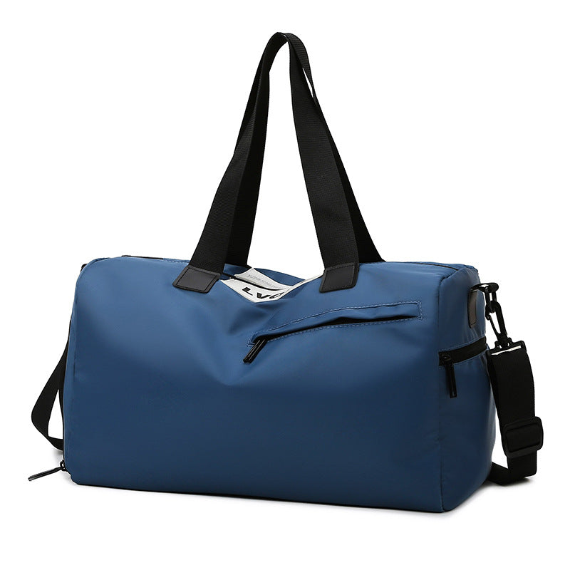 New Women's Oxford Cloth Fitness Bag with Independent Shoe Compartment