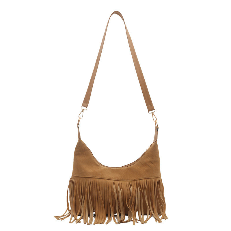 Sierra Fringe Hobo Shoulder Bag