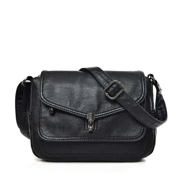 Elan Retro Soft Leather Crossbody Bag