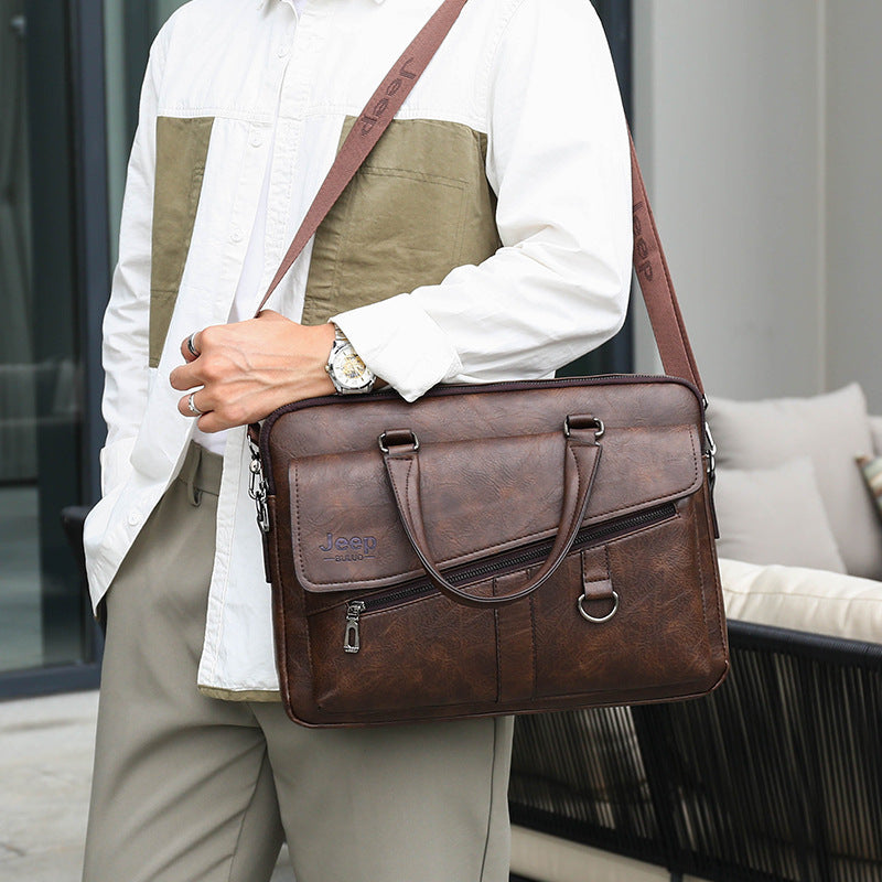 Urban Pro Leather Laptop Bag