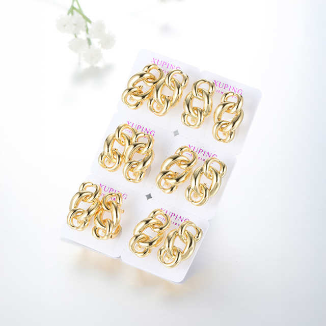 Aurelia Gold Cuban Chain Earrings