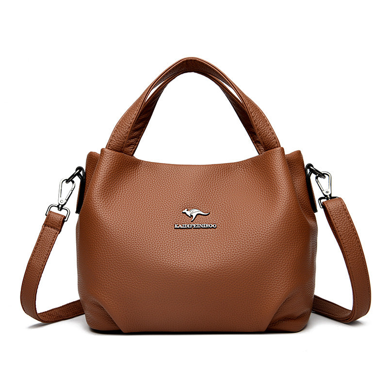 Luna Soft Solid Leather Handbag
