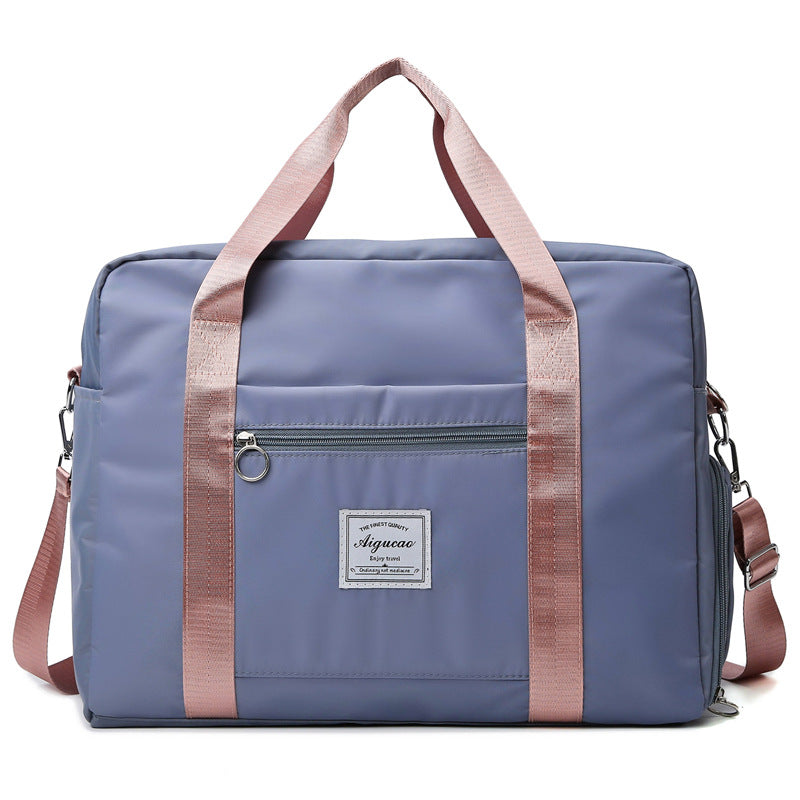 Large Capacity Oxford Cloth Fitness Duffle with Independent Shoe Compartment