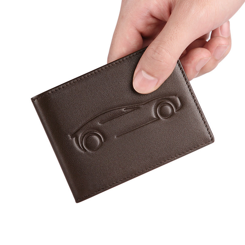 Genuine Leather Slim Card Holder Wallet