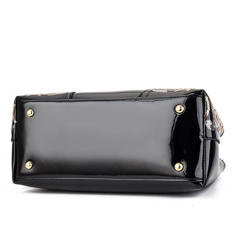 Patent PU Leather Wedding Bride Shiny Shoulder Bag