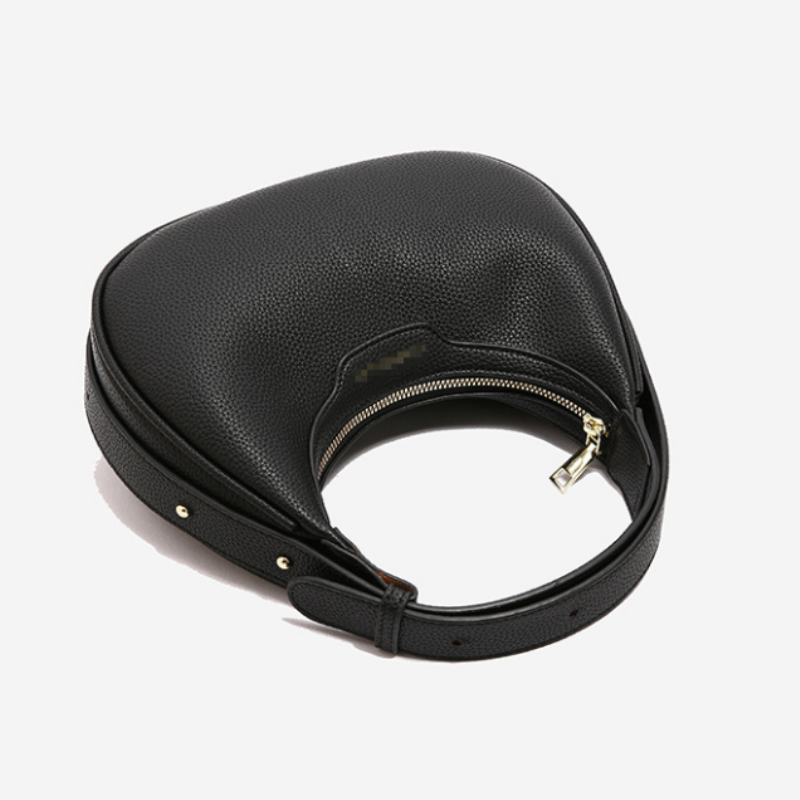 Noir Orbit Hobo Shoulder Bag