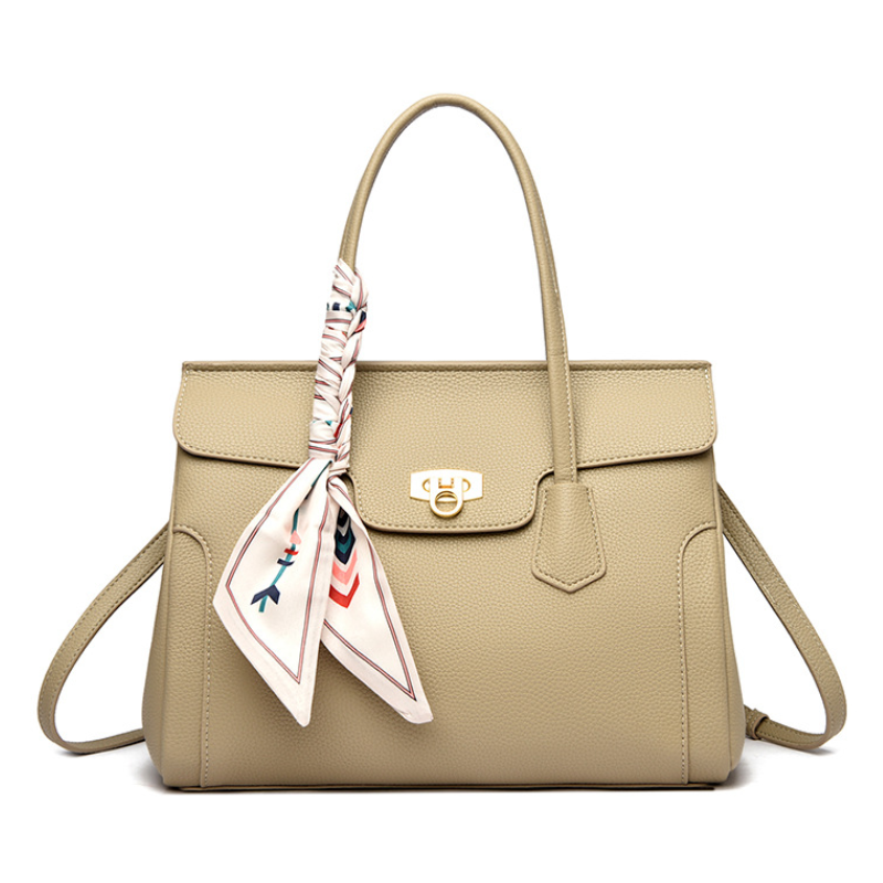 Silk Scarf Birkin Leather Handbag