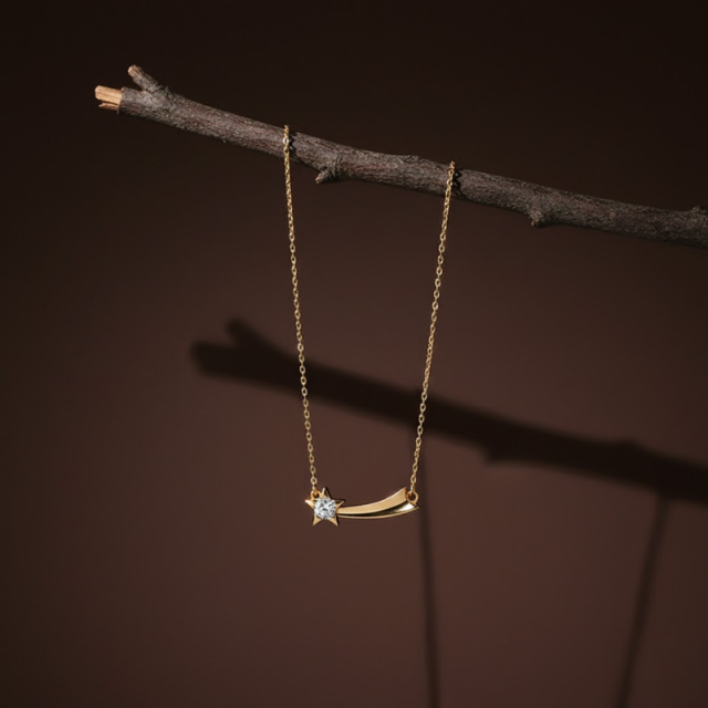 Minimal Copper Alloy Necklace