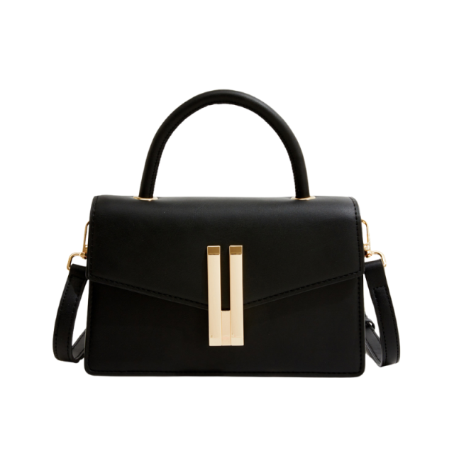 Available in Pakistan - Elegant Minimalist Black Handbag