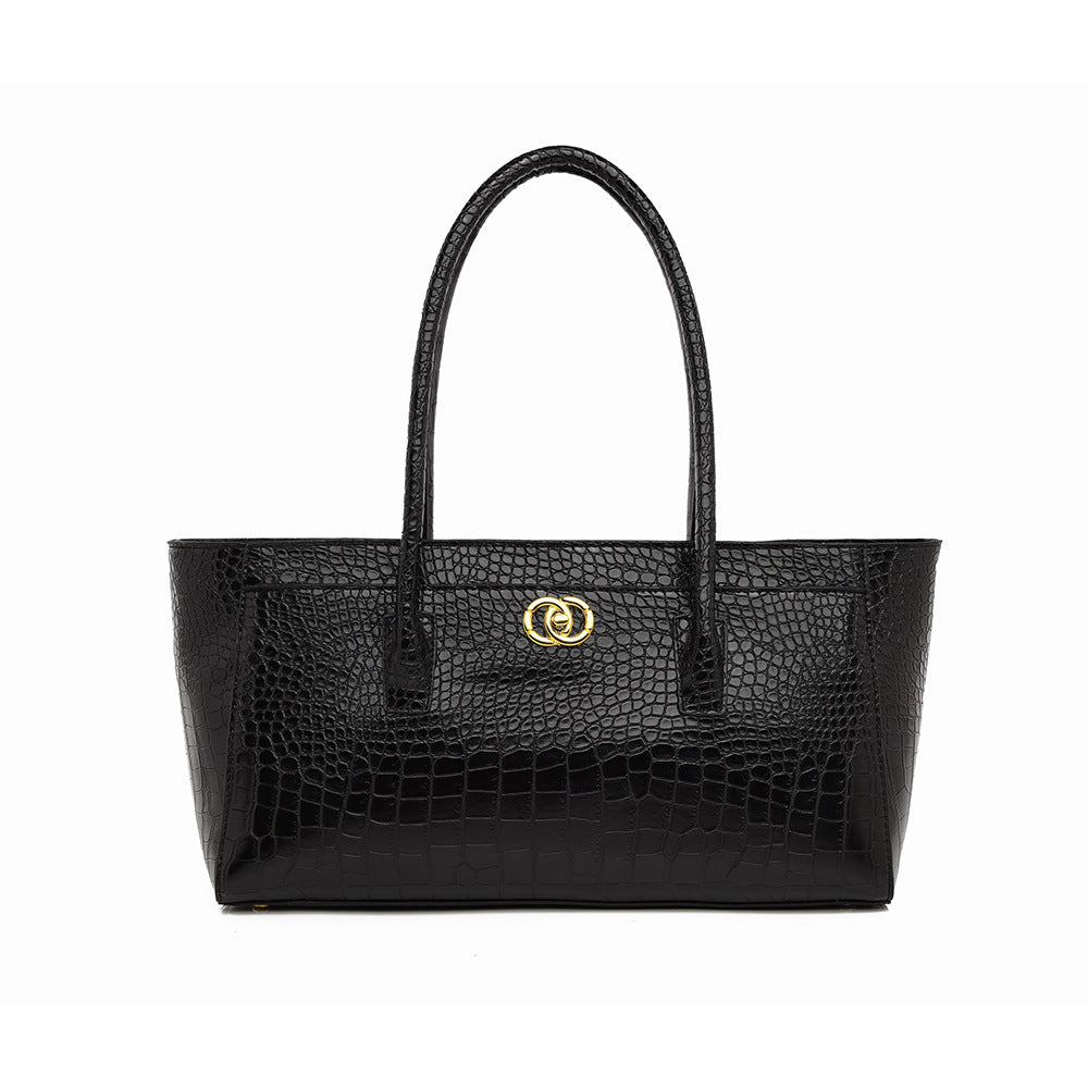 Elegant Crocodile Texture Women’s Tote Bag