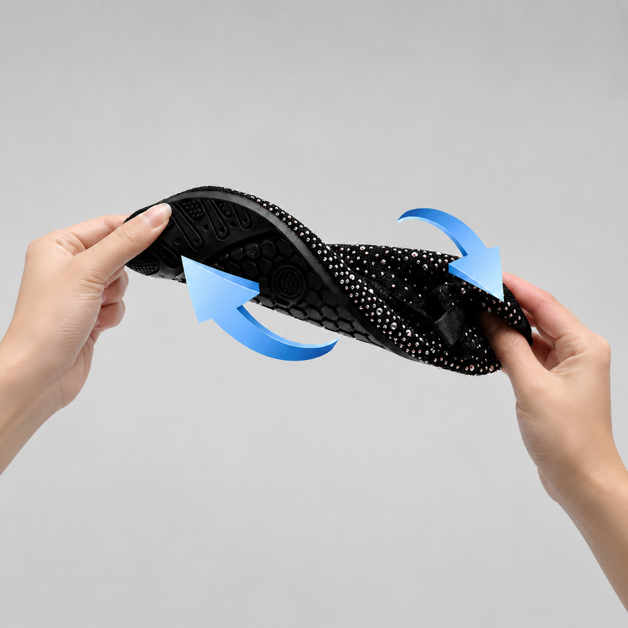 Women’s Mesh Rhinestone Fisherman Pumps